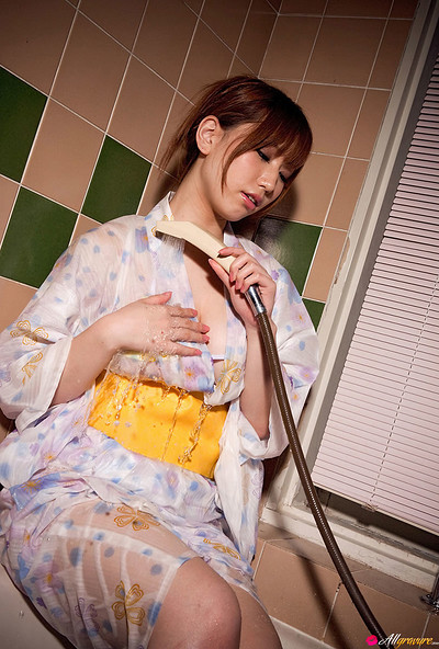 Ai Sayama in Kimono Tease from All Gravure