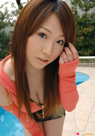 Ai Sayama in Pool House from All Gravure