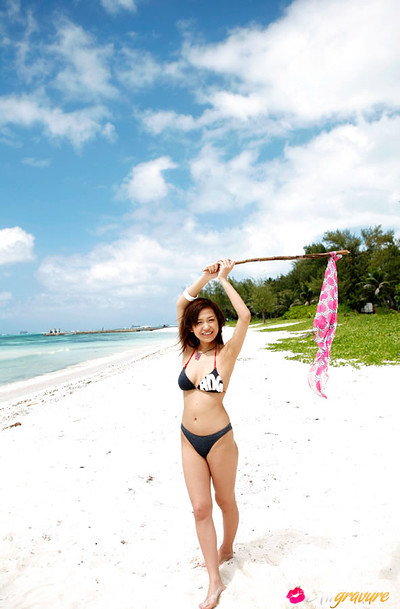 Nana Konishi in Beach Banny II from All Gravure