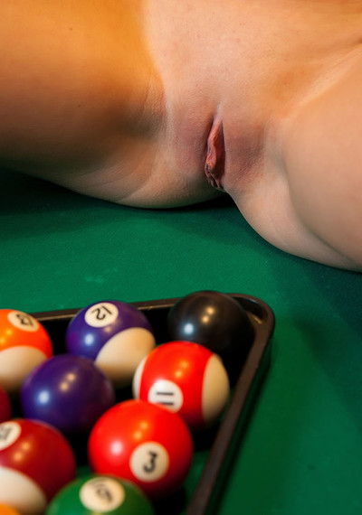 Emilia D in Strip Billard from Femjoy