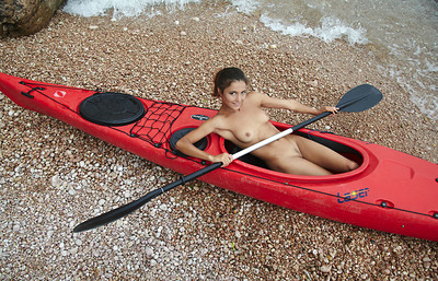 Sati in Kayak from Errotica Archives