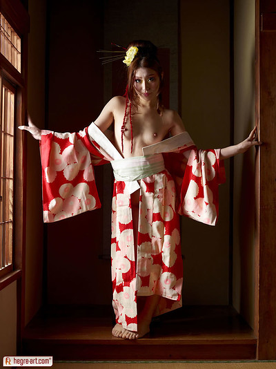 Chiaki in Kimono from Hegre Art