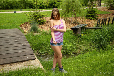Alexis Crystal and Gina Devine in By the Creek from ALS Scan