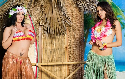 Claire Dames and Nataly Rosa in Island Girls from Penthouse