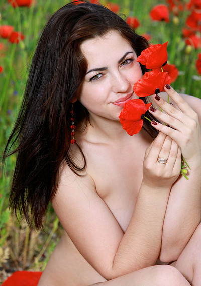 Nikki in Red Poppies from Showy Beauty