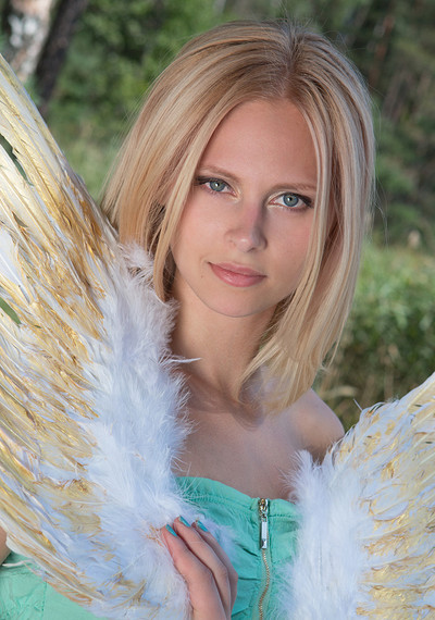 Emma in Golden Angel from Amour Angels