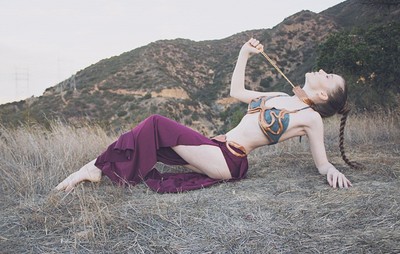 Emily Bloom in Slave Leia from The Emily Bloom
