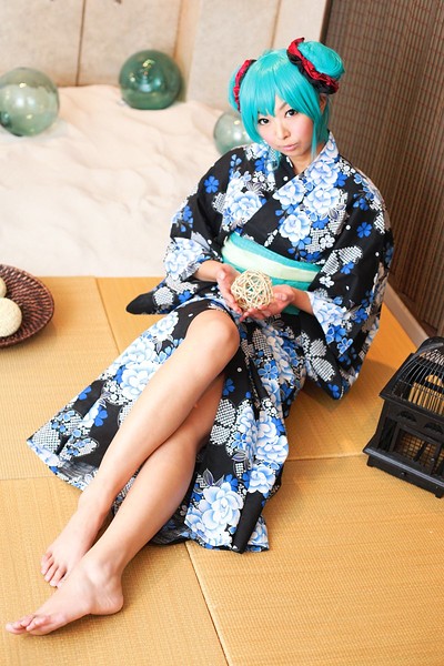 Necoco in Sweet Kimono from All Gravure