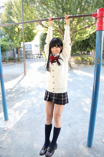 Akira Itsuki in Aki Love School 1 from All Gravure