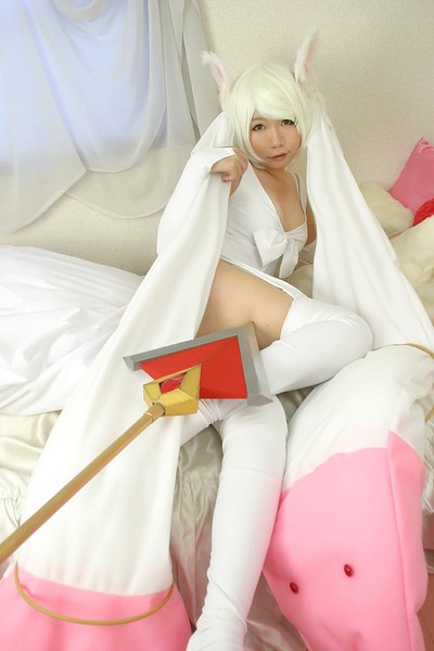 Higurashi Rin in White Bunny 1 from All Gravure