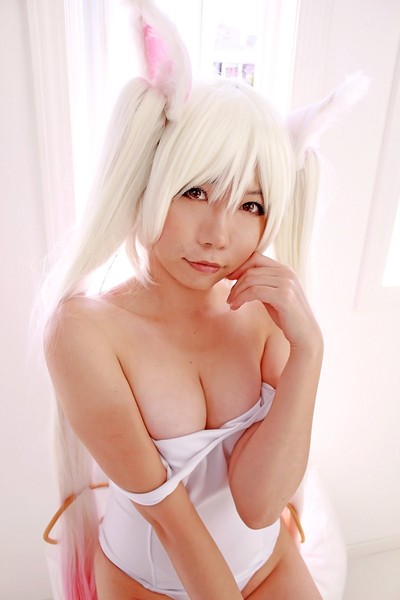 Higurashi Rin in White Bunny 3 from All Gravure