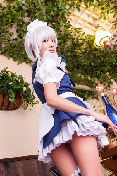Love Saotome in Touhou Sakuya from All Gravure