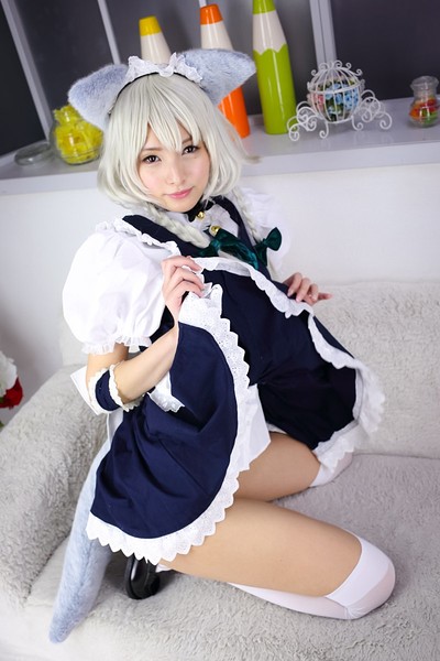 Mihono Sakaguchi in Touhou Inu Sakuya from All Gravure