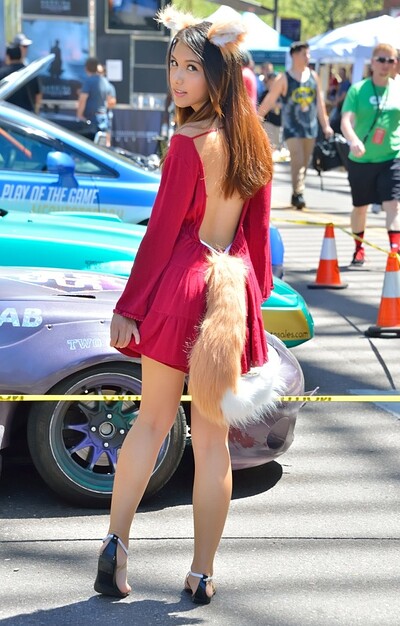 Blossoming young stunner Melody charming in Holo The Wise Wulf