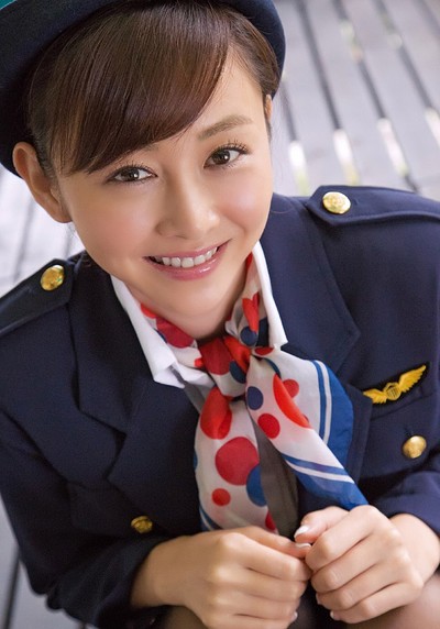 Anri Sugihara in Flight Attendant from All Gravure