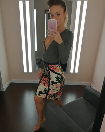 Cara Mell in Selfie from Fitting Room