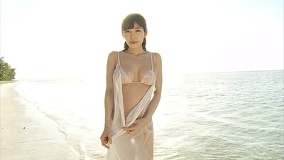 Alluring all gravure model Misato Shimizu gets nude and nasty in To Misato Scene 4