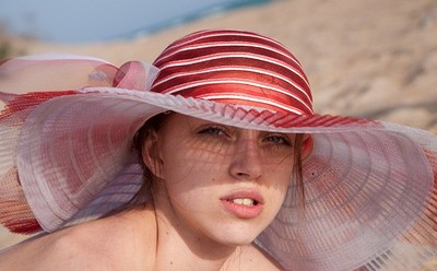 Arina in Beach Hat from Skokoff