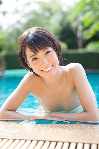 Koharu Nishino in Pool Nymph from All Gravure