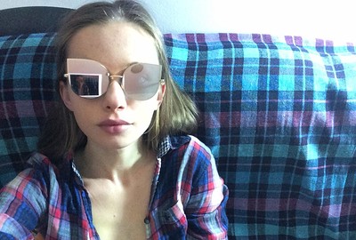 Milena in Plaid On Plaid from Milena Angel