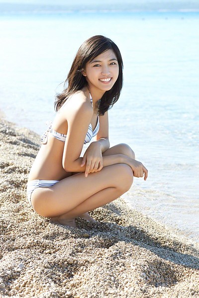 Haruna Kawaguchi in Ocean Daughter from All Gravure