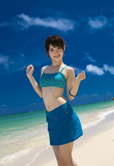 Moe Amatsuka in Azure Beach from All Gravure