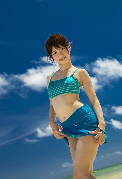Moe Amatsuka in Azure Beach from All Gravure