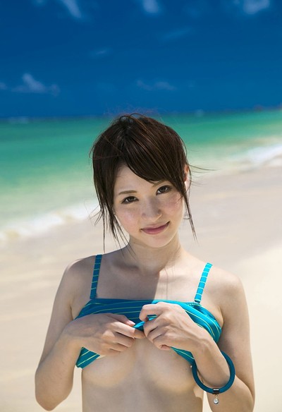 Moe Amatsuka in Azure Beach from All Gravure