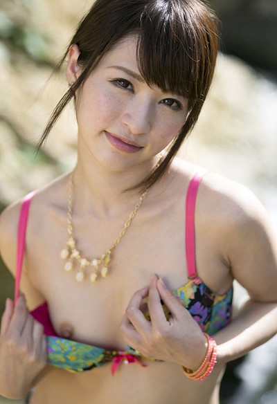 Moe Amatsuka in Against The Rocks from All Gravure