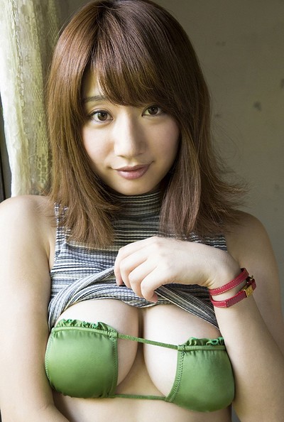 Aeri Ikeda in Emerald Cups from All Gravure