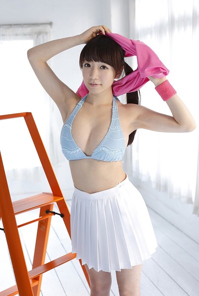 Airi Shimizu in Can I Go Topless 1 from All Gravure