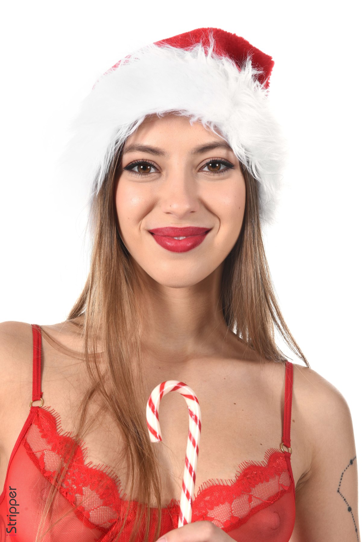 Avery in Istripper set Santa's Lil Secret