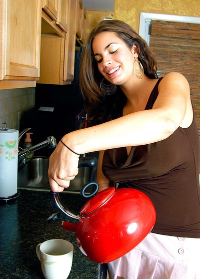 Lucinda in Brown In The Kitchen from Cosmid