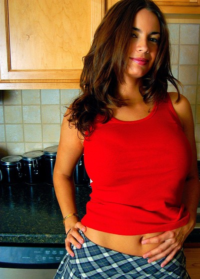 Lucinda in Red Shirt In The Kitchen from Cosmid