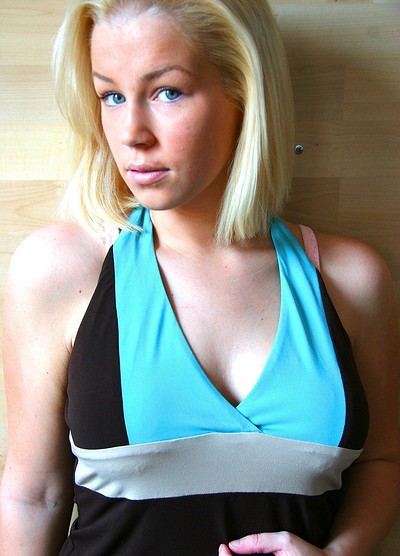 Leeann in Blue On Wood from Cosmid