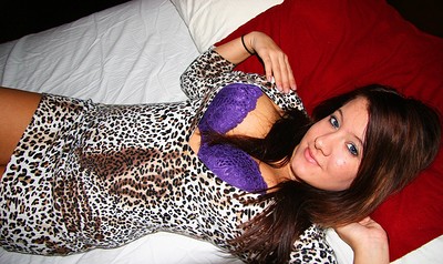 Brittany in Socks On The Bed from Cosmid