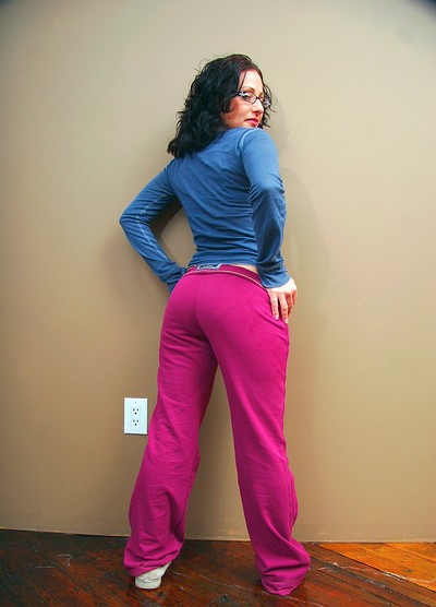 Jordana in In Her Blue Long Sleeve from Cosmid