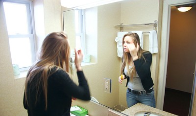 Cassie in Putting On Some Makeup from Cosmid