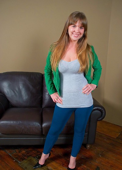 Jenna in Tights On The Couch from Cosmid