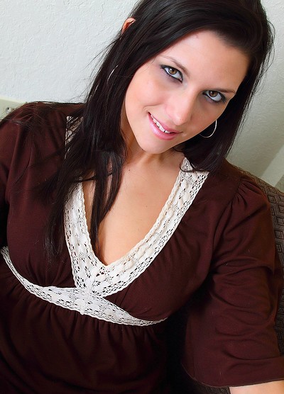 Adrian Fletcher in Looking Sexy In Her Jean Skirt from Cosmid
