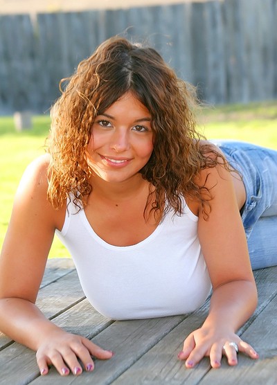 Becca Stein in The Wet Tank Top from Cosmid