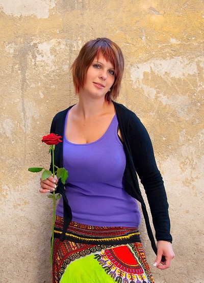 Nika in Playing With Her Flower from Cosmid