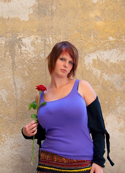 Nika in Playing With Her Flower from Cosmid