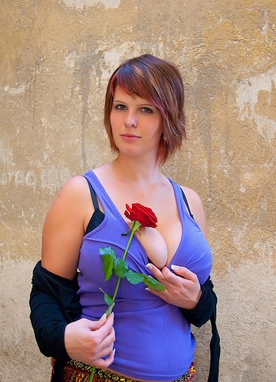 Nika in Playing With Her Flower from Cosmid
