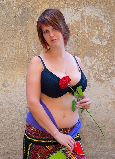 Nika in Playing With Her Flower from Cosmid