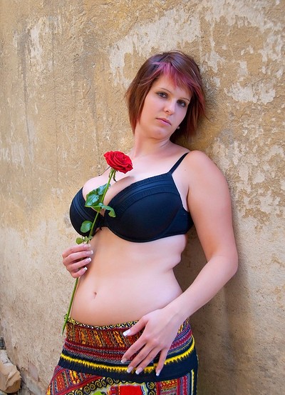 Nika in Playing With Her Flower from Cosmid