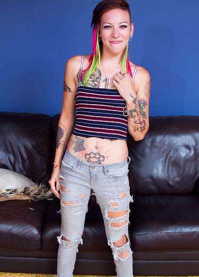 Devon in Colorful Play Time On The Couch from Cosmid