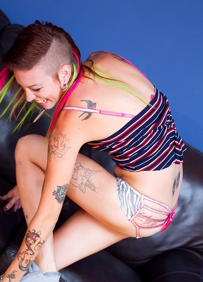 Devon in Colorful Play Time On The Couch from Cosmid