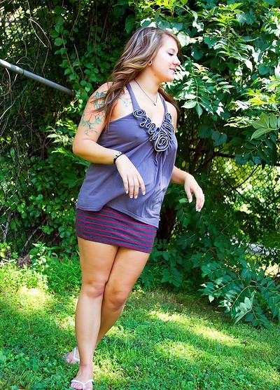 Brittany in Nice Purple Dress from Cosmid