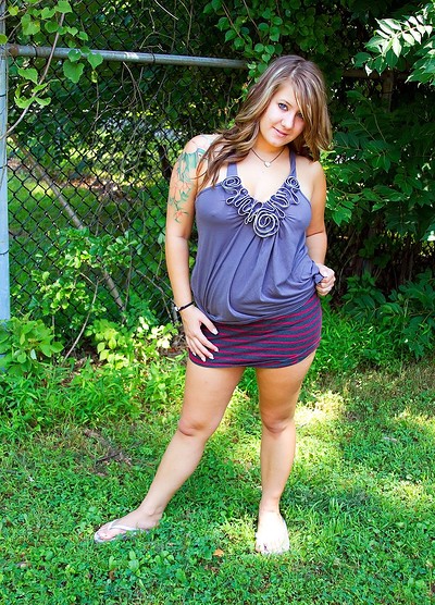 Brittany in Nice Purple Dress from Cosmid